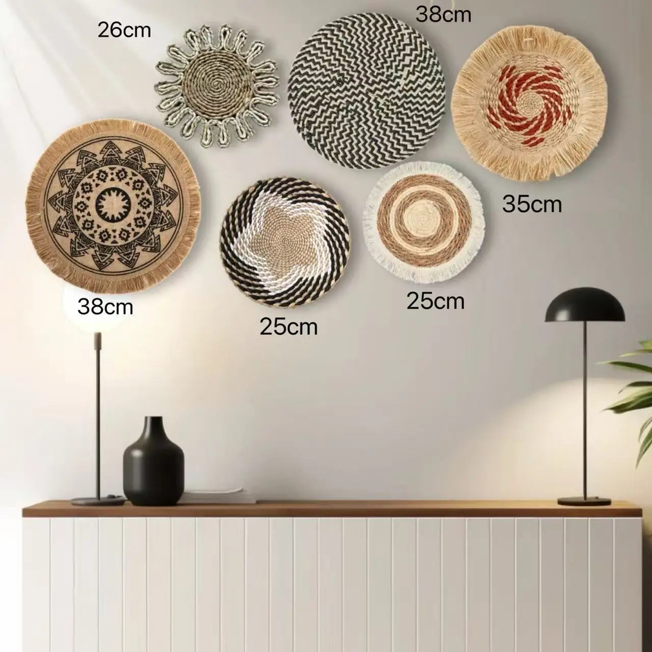 Đồ Treo Tường Boho Bằng Cỏ Tự Nhiên