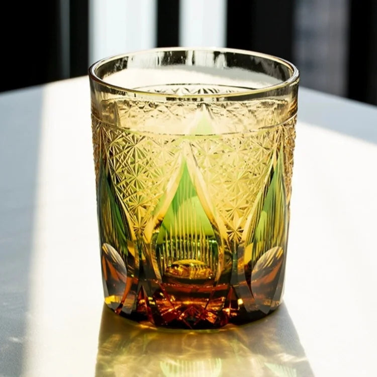 Ly Thủy Tinh Whiskey Edo Kiriko