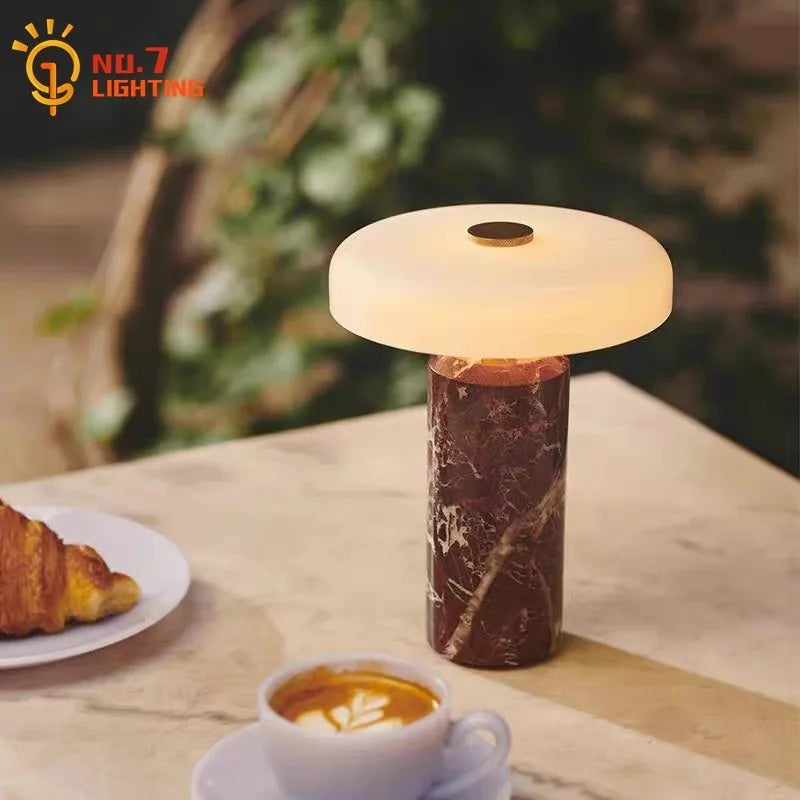 Đèn Bàn Cảm Ứng LED Vân Đá