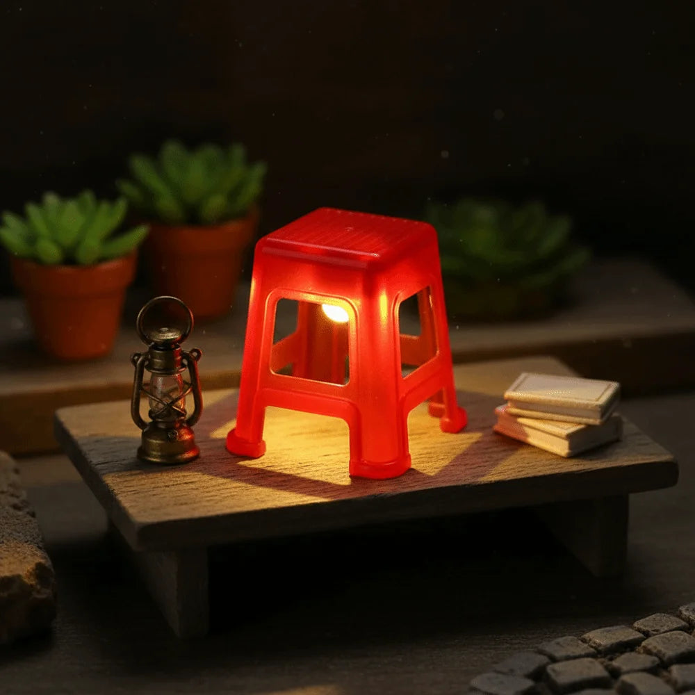 Đèn Ngủ LED Hình Ghế Đẩu Mini
