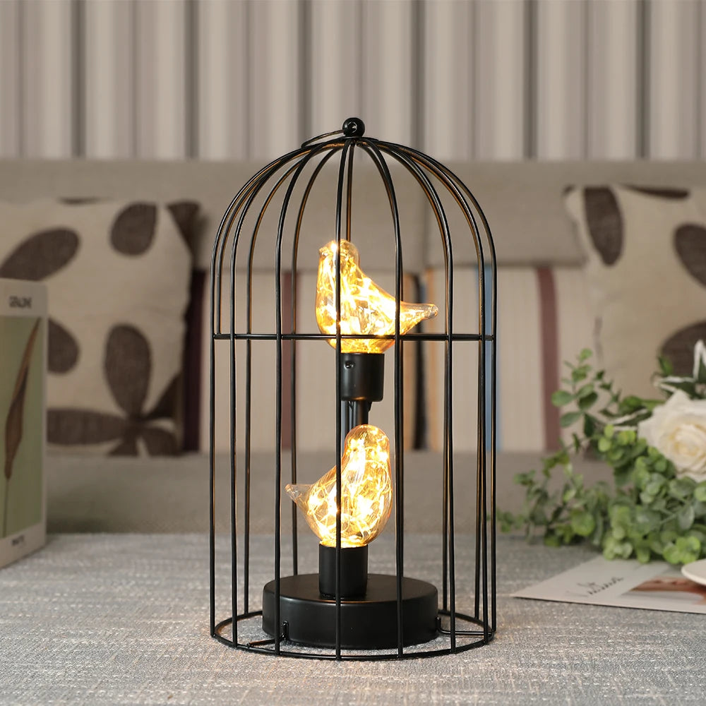 Đèn Lồng Chim Trang Trí Dùng Pin