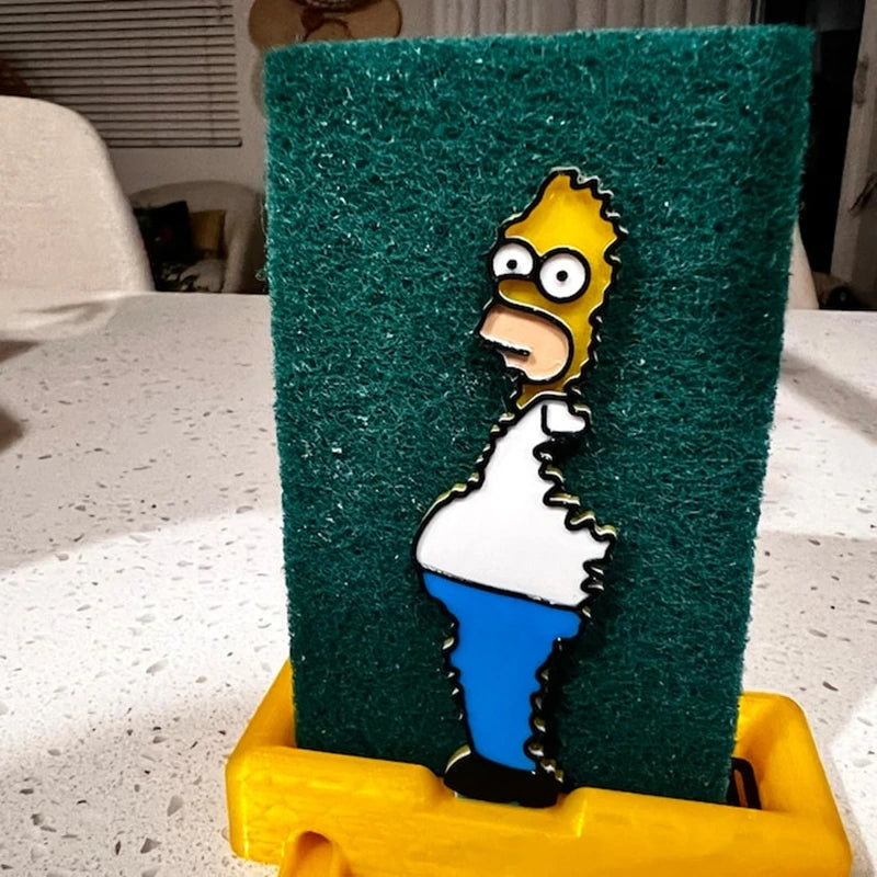 Giá Đỡ Mút Rửa Bát Hình Homer Simpson