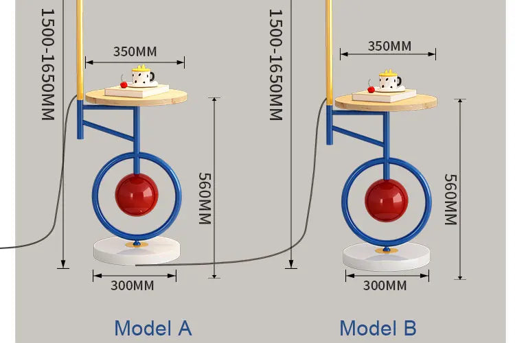 Đèn Sàn Dopamine Kèm Bàn Trà