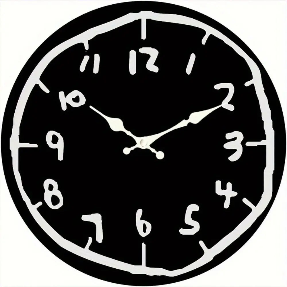 Đồng Hồ Gỗ Tròn Hoạt Hình Hiện Đại