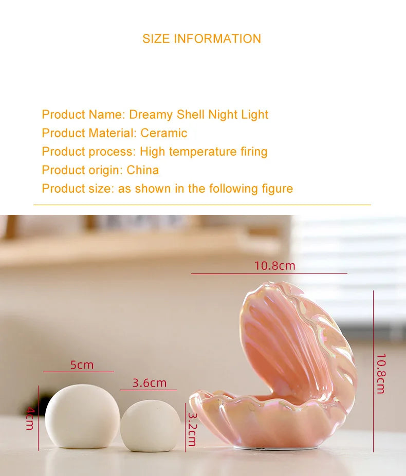 Đèn Ngủ LED Vỏ Sò