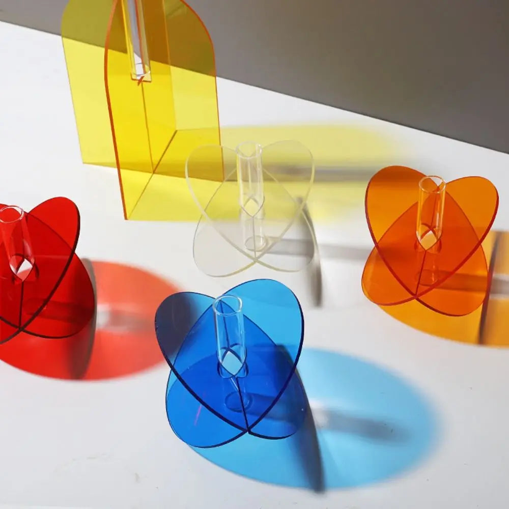 Bình Hoa Acrylic Hình Học