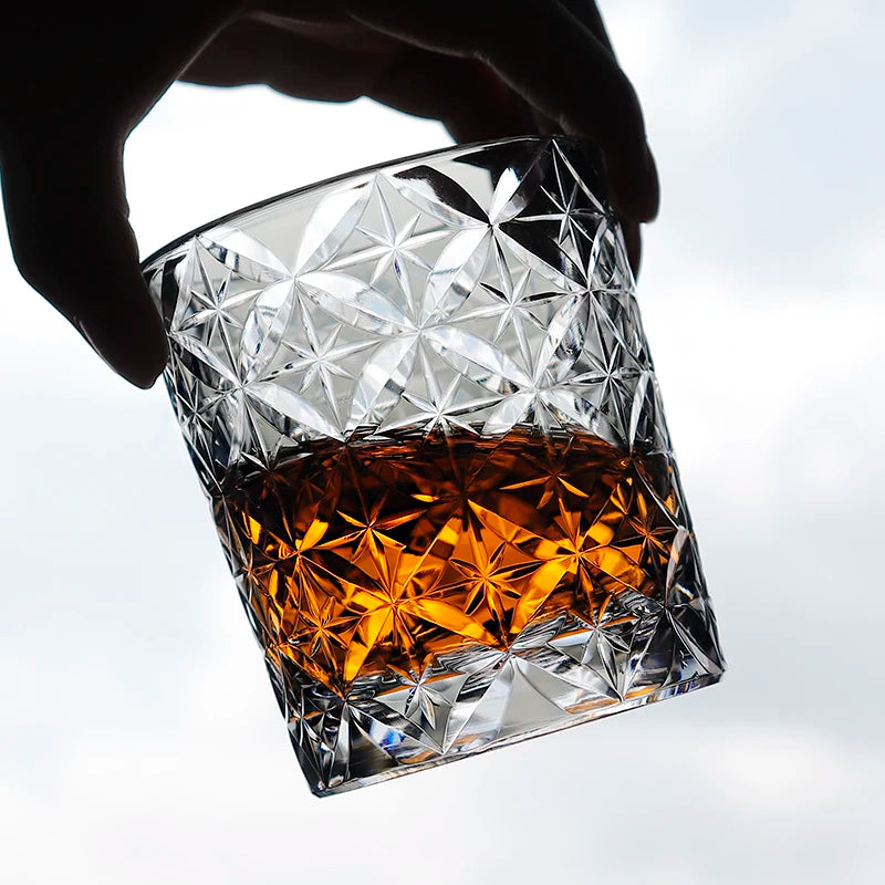 Ly Thủy Tinh Whiskey Edo Kiriko