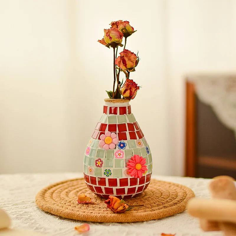 Bộ Làm Bình Hoa Mosaic DIY Thủ Công