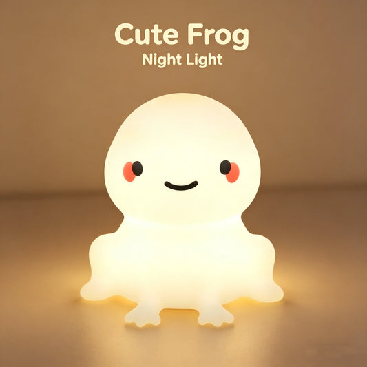 Đèn Ngủ LED Hình Ếch Silicone
