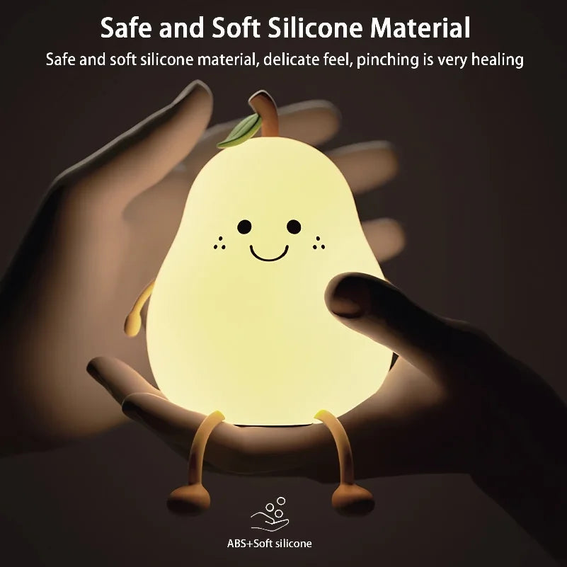 Đèn Ngủ Hình Quả Lê Silicone