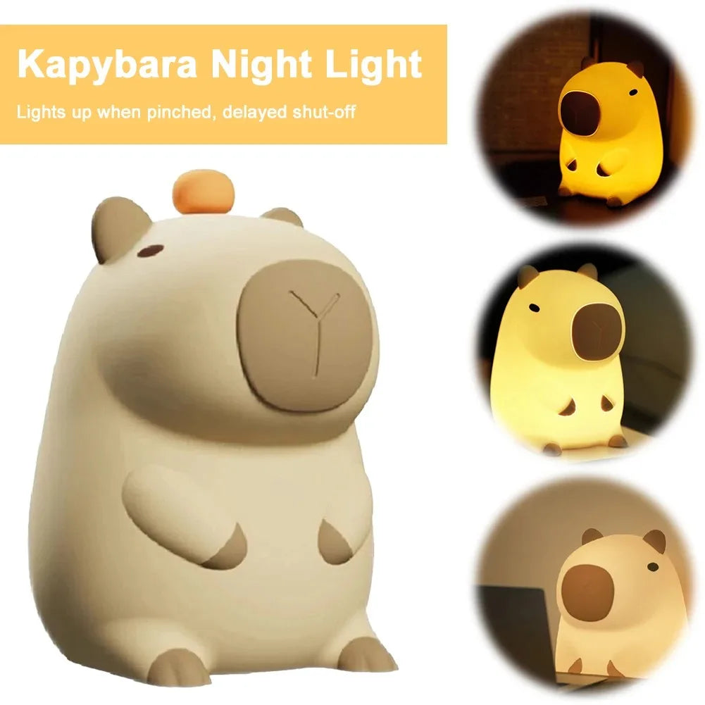 Đèn Ngủ Capybara Silicone