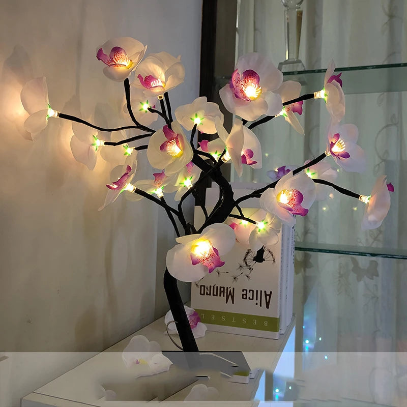 Đèn Bàn Cây Hoa Cổ Tích 24 LED