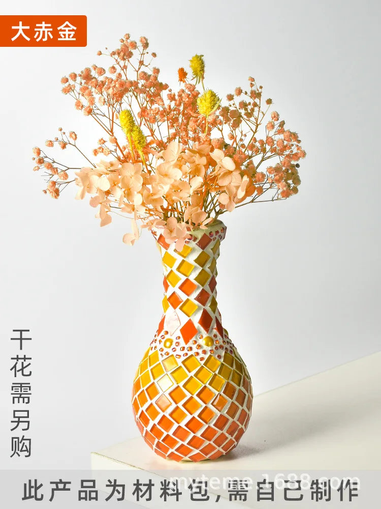Bộ Làm Bình Hoa Mosaic DIY Thủ Công