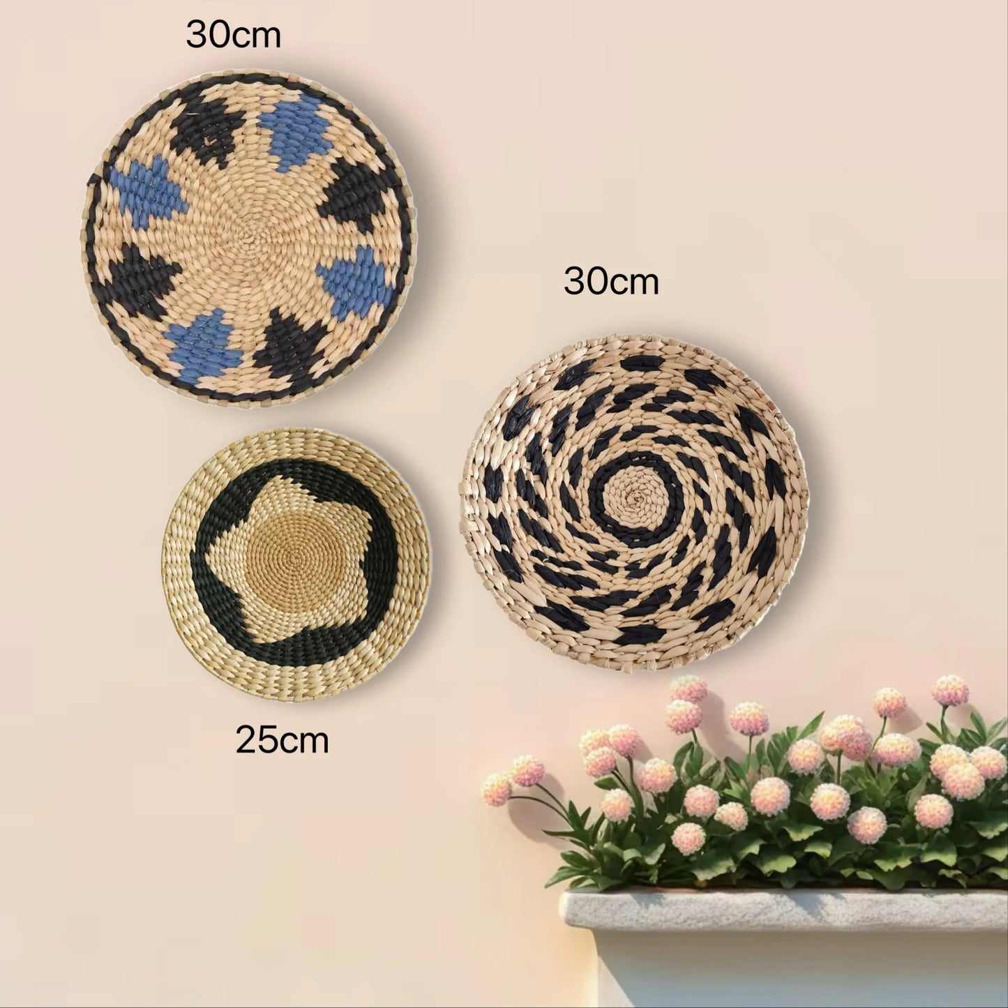 Đồ Treo Tường Boho Bằng Cỏ Tự Nhiên