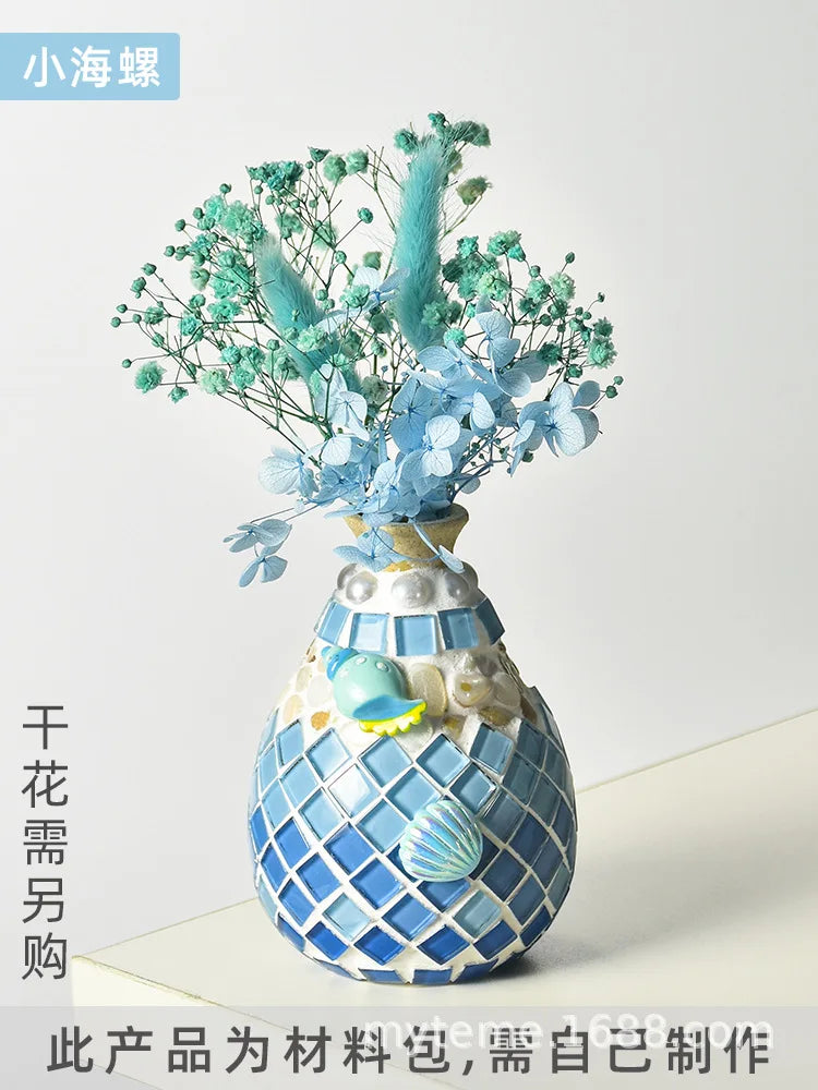 Bộ Làm Bình Hoa Mosaic DIY Thủ Công