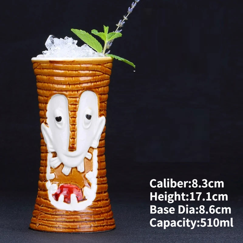 Ly Sứ Tiki Mug Moai