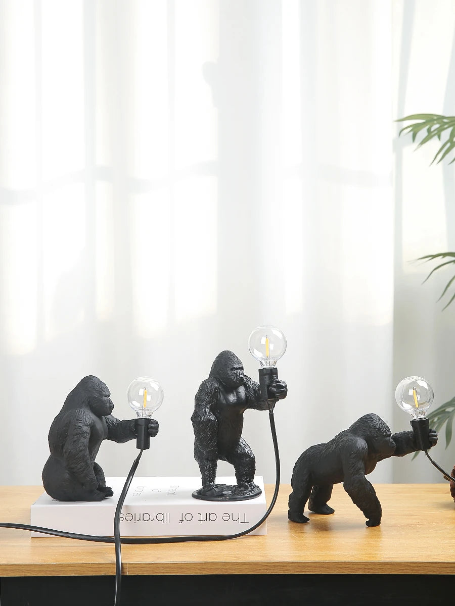 Đèn Bàn Resin Hình King Kong Nordic