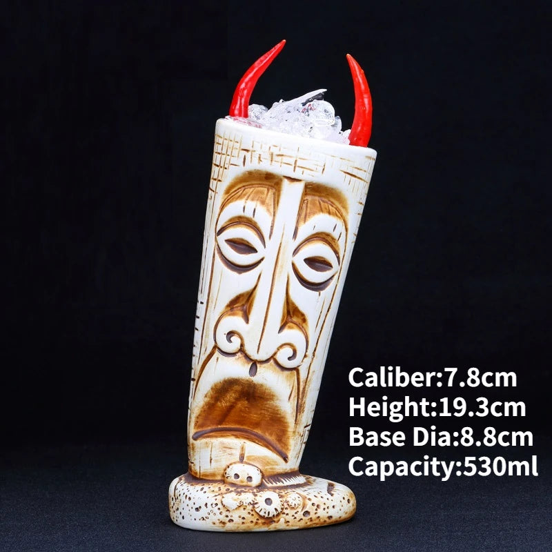 Ly Sứ Tiki Mug Moai