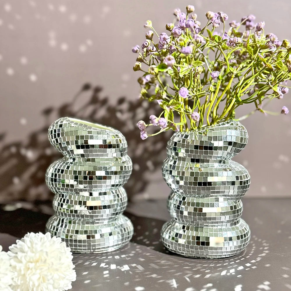 Bình Hoa Disco Ball Xoắn Ốc