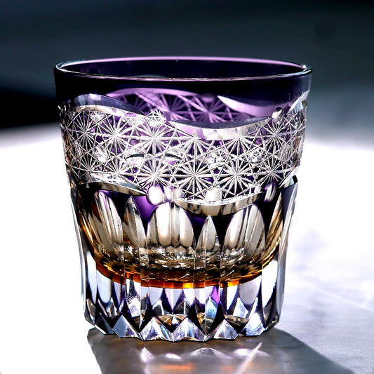 Ly Whisky Edo Kiriko Màu Tím