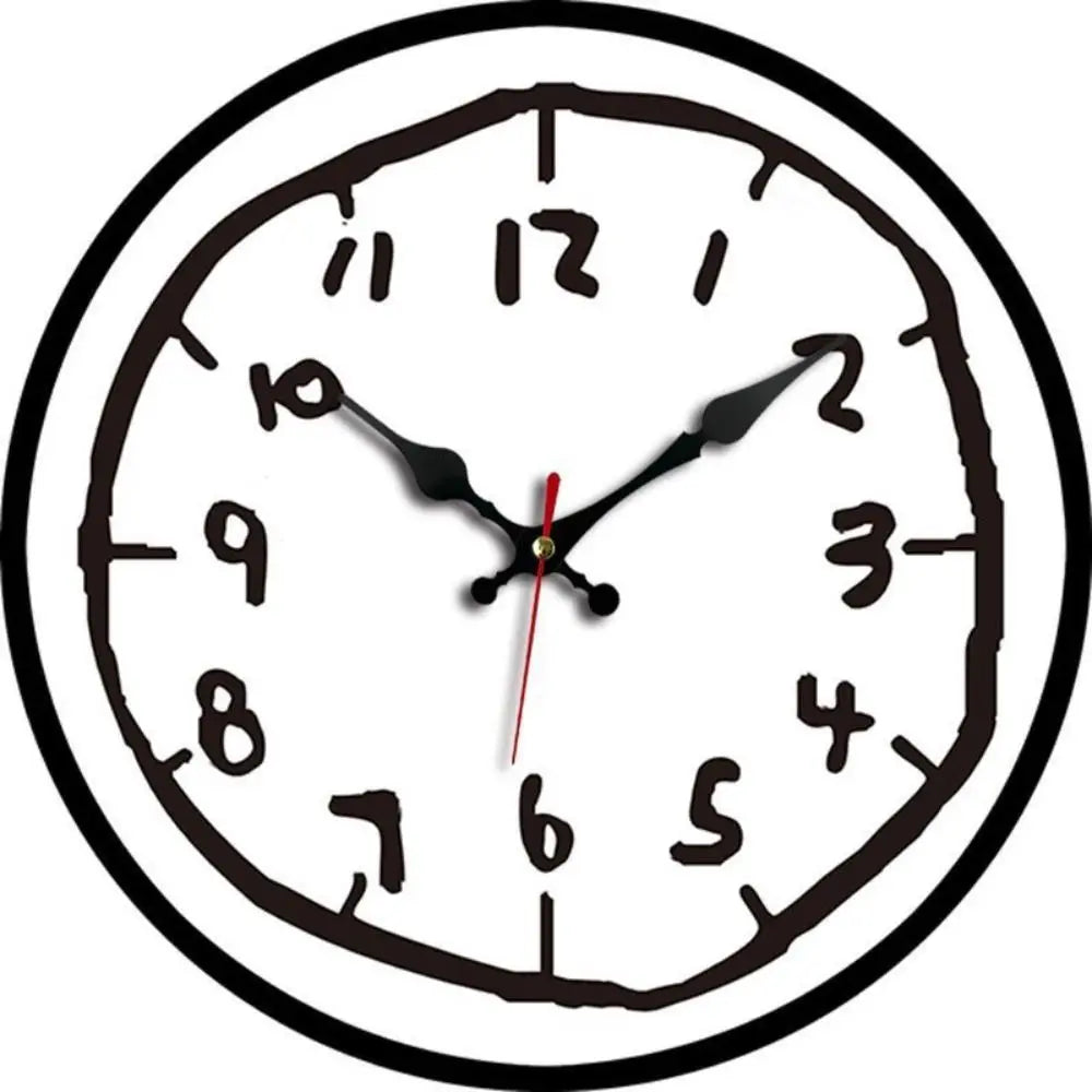 Đồng Hồ Gỗ Tròn Hoạt Hình Hiện Đại