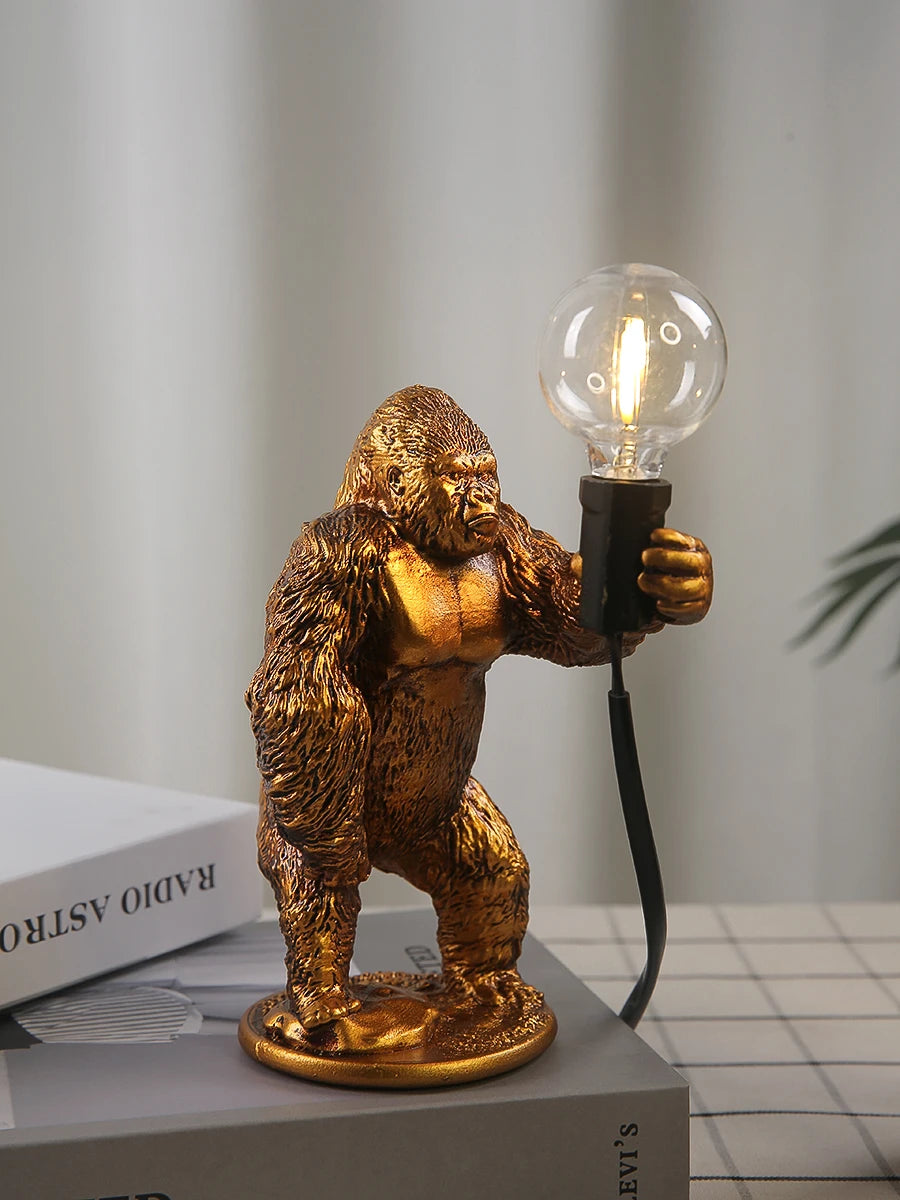 Đèn Bàn Resin Hình King Kong Nordic