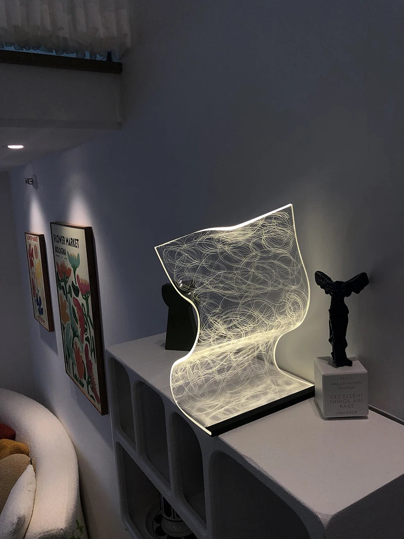 Đèn Bàn LED Acrylic