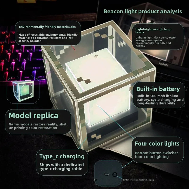 Đèn Ngủ LED Khối Pixel