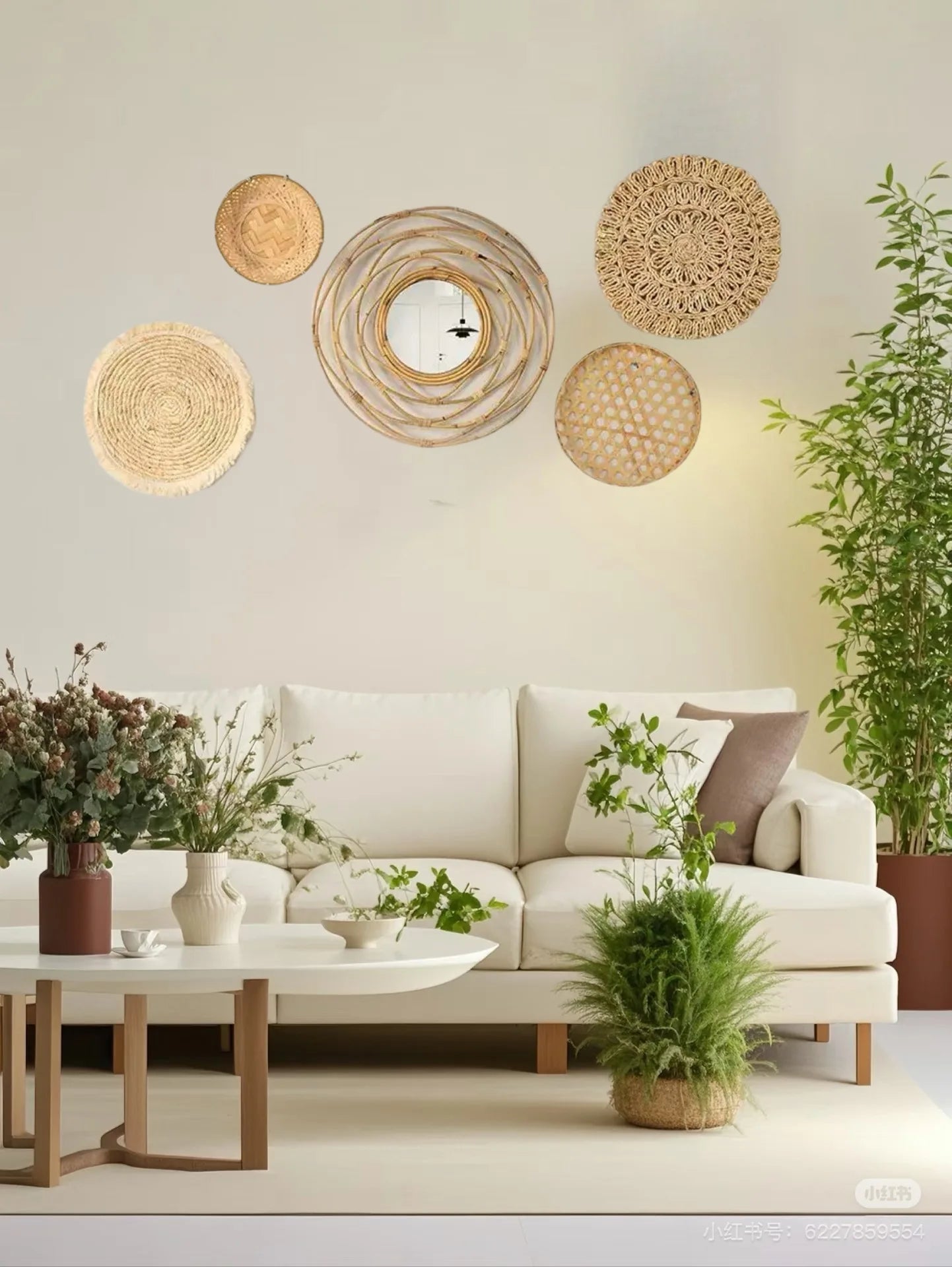 Đồ Treo Tường Boho Bằng Cỏ Tự Nhiên