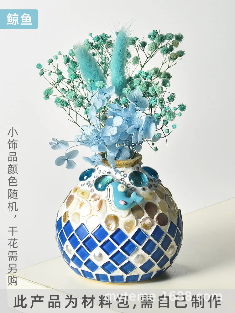 Bộ Làm Bình Hoa Mosaic DIY Thủ Công