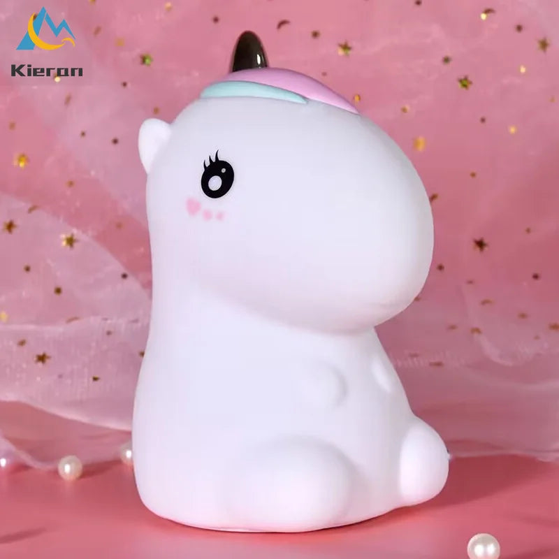 Đèn Ngủ LED Hình Kỳ Lân Silicone