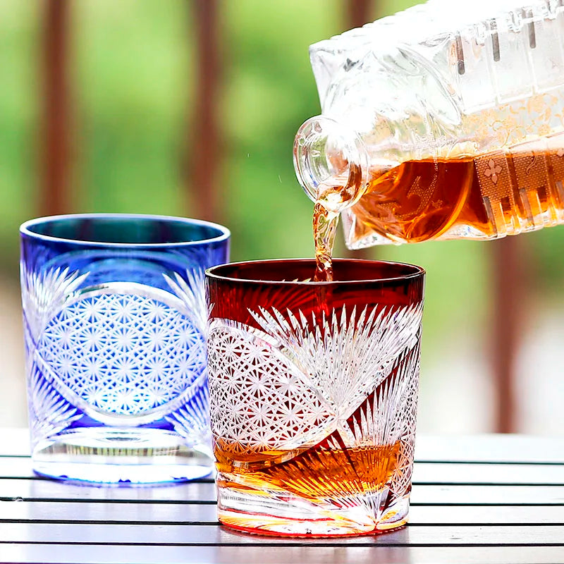 Ly Thủy Tinh Whiskey Edo Kiriko