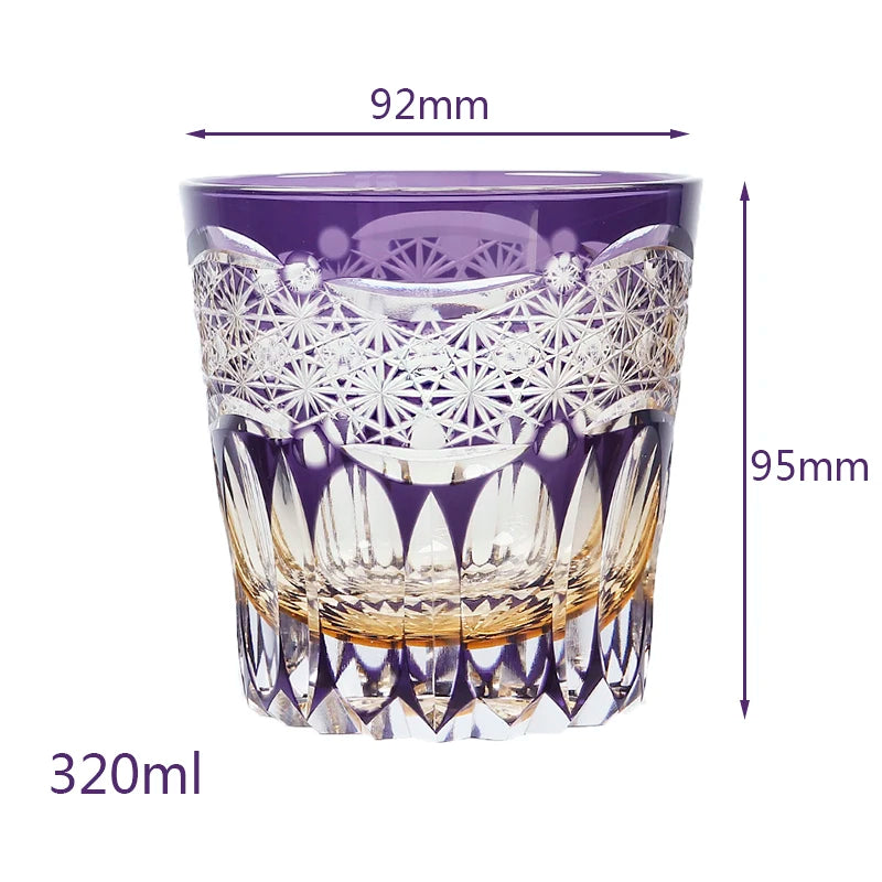 Ly Whisky Edo Kiriko Màu Tím