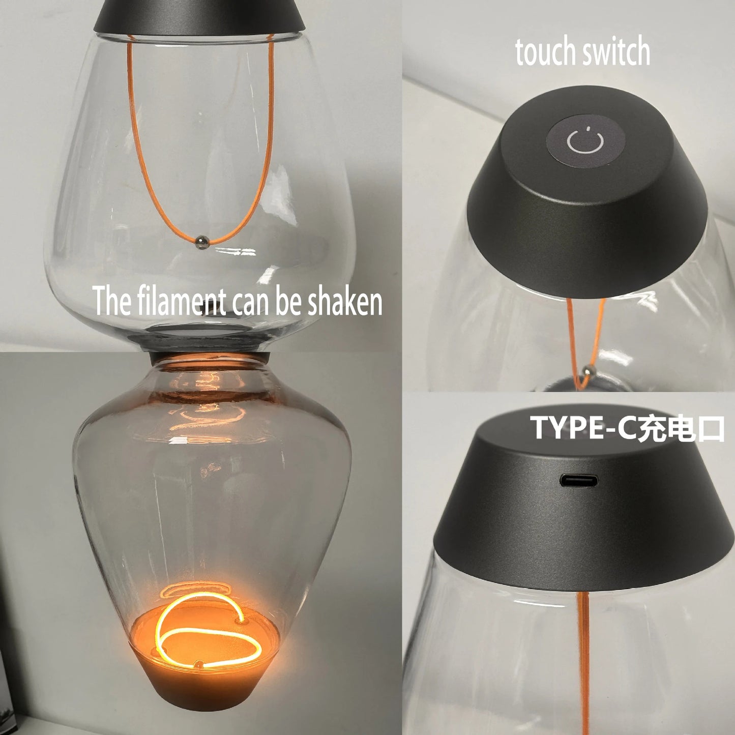 Đèn LED Sạc Cảm Ứng Trang Trí