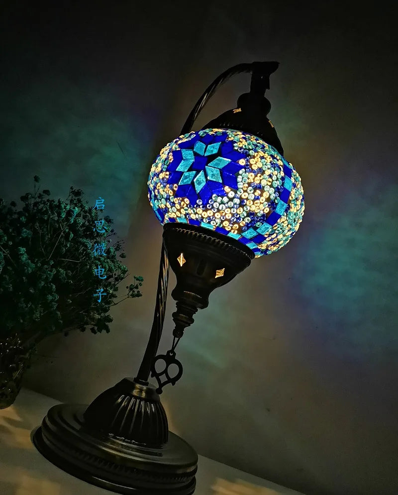 Bộ Nguyên Liệu Tự Làm Đèn Bàn Khảm Mosaic