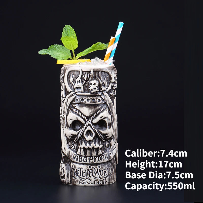 Ly Sứ Tiki Mug Moai