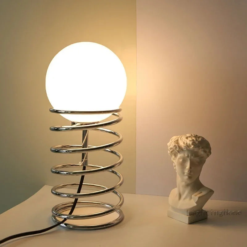 Đèn Bàn Thủy Tinh Phong Cách Bauhaus