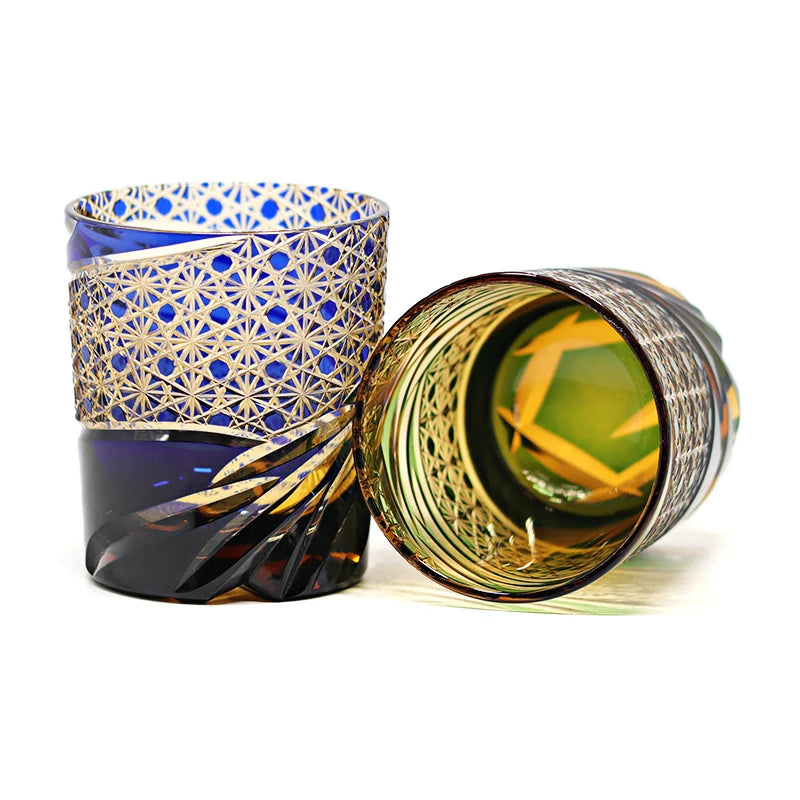 Ly Thủy Tinh Whiskey Edo Kiriko