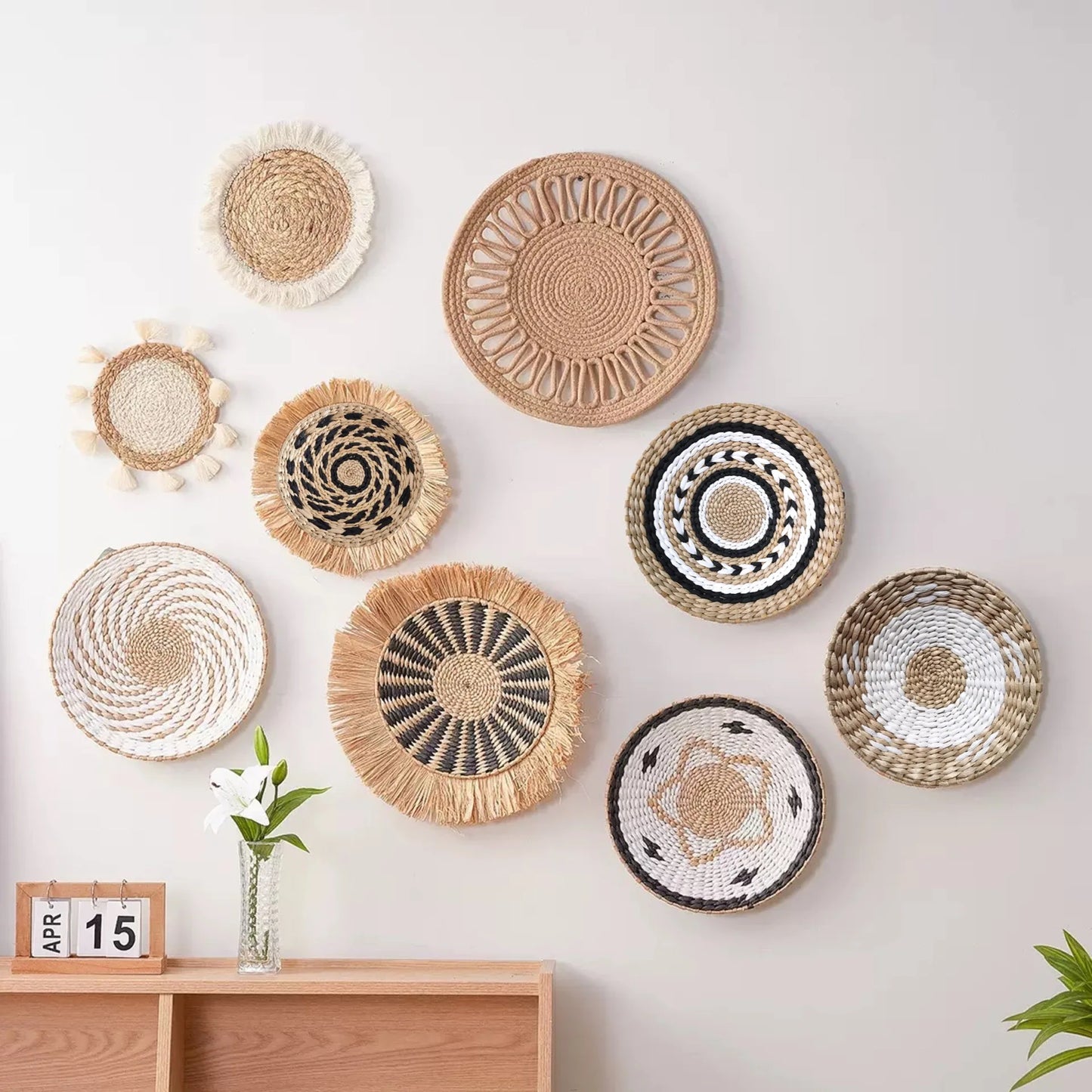 Đồ Treo Tường Boho Bằng Cỏ Tự Nhiên