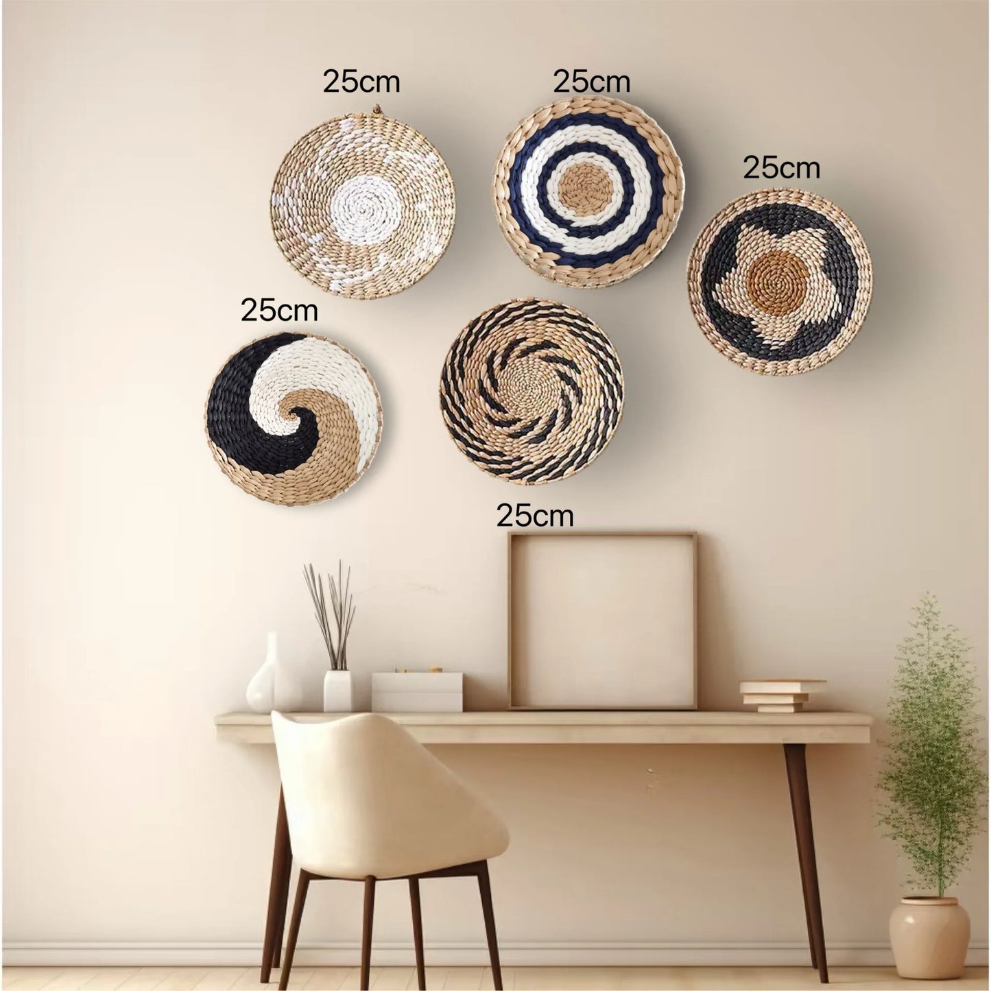 Đồ Treo Tường Boho Bằng Cỏ Tự Nhiên