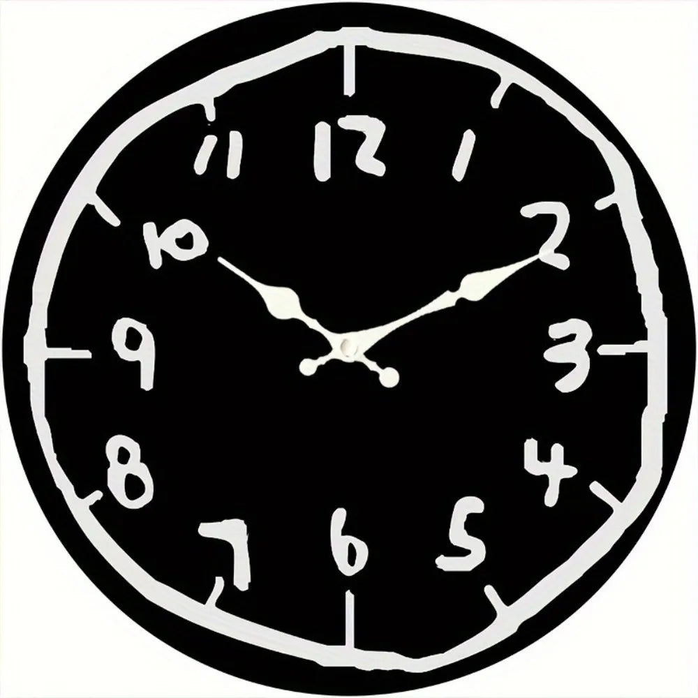 Đồng Hồ Gỗ Tròn Hoạt Hình Hiện Đại