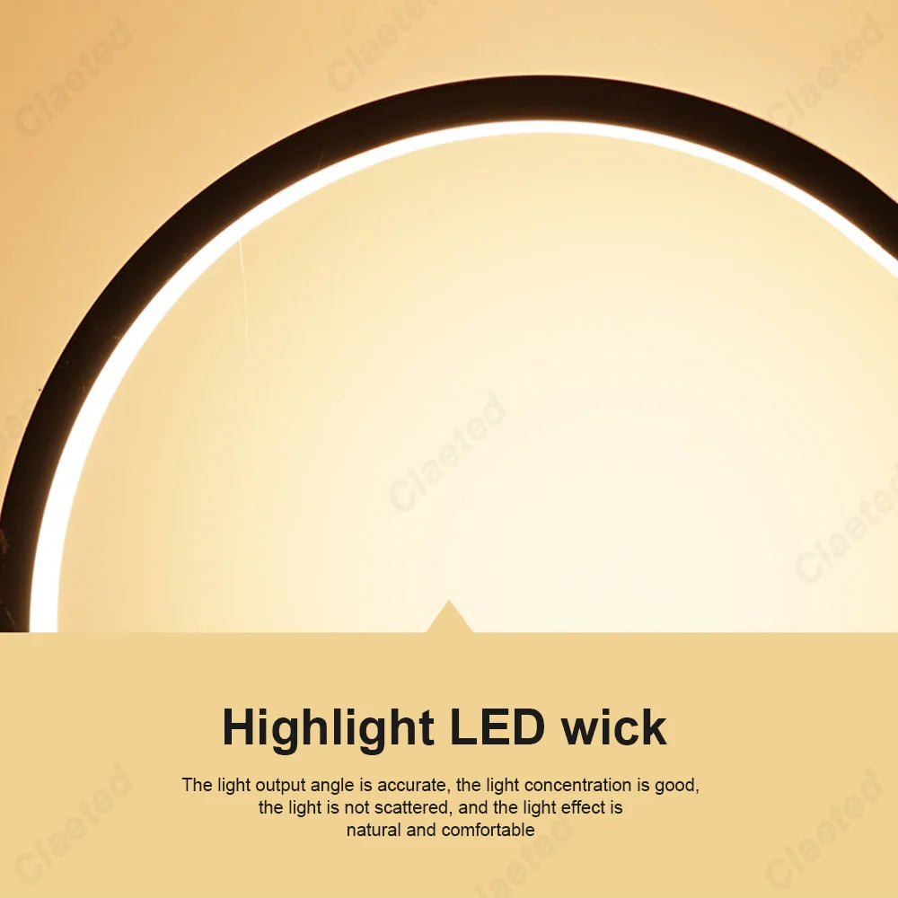 Đèn Bàn LED Hình Vòng Tròn