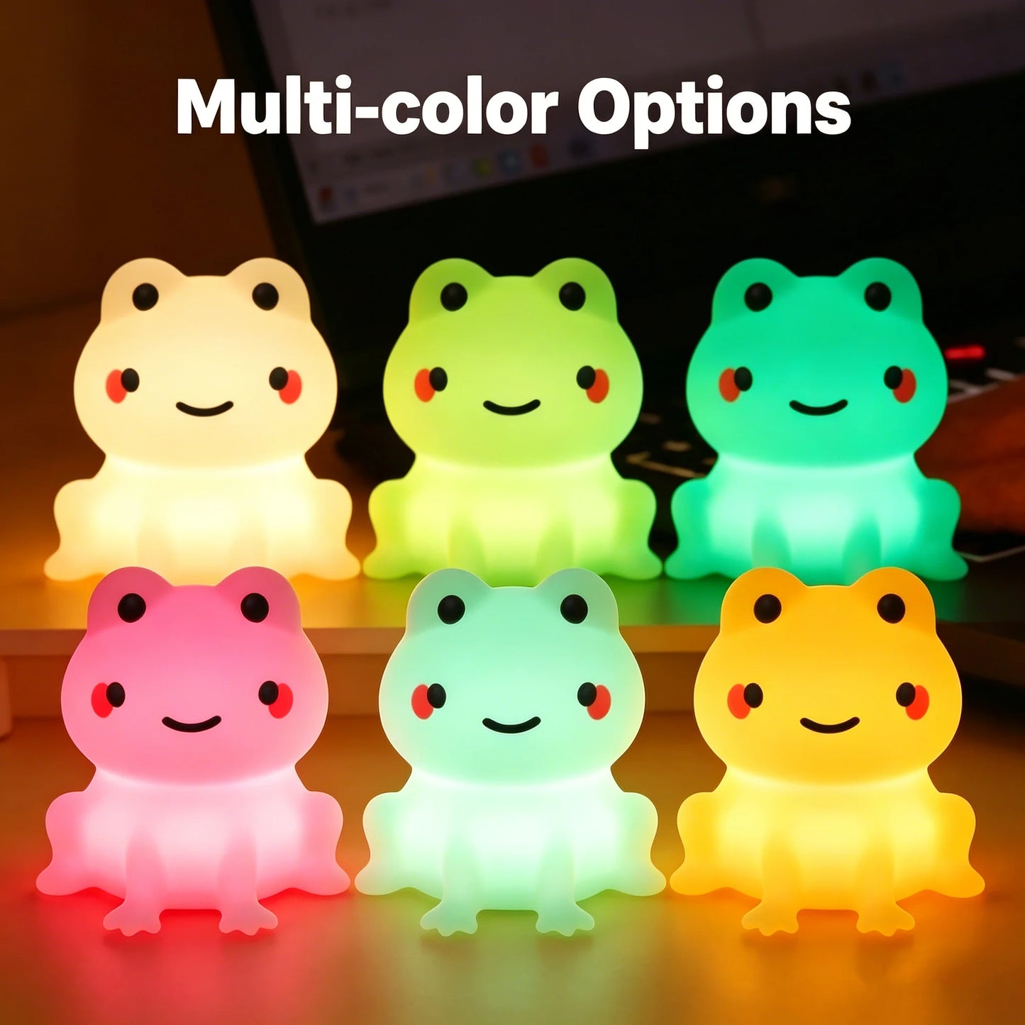 Đèn Ngủ LED Hình Ếch Silicone