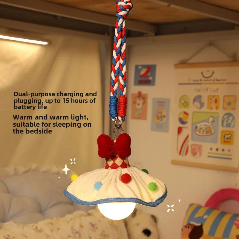 Đèn Ngủ Treo Tường Decor Hình Váy Công Chúa