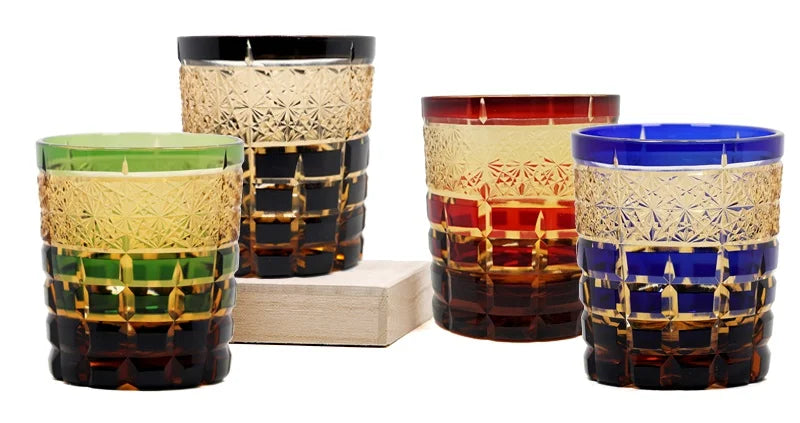 Ly Thủy Tinh Whiskey Edo Kiriko