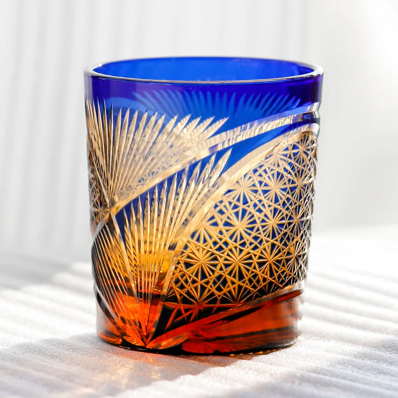 Ly Thủy Tinh Whiskey Edo Kiriko