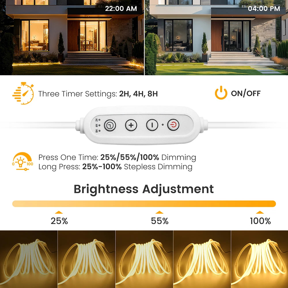 Đèn LED COB Neon Dây Linh Hoạt