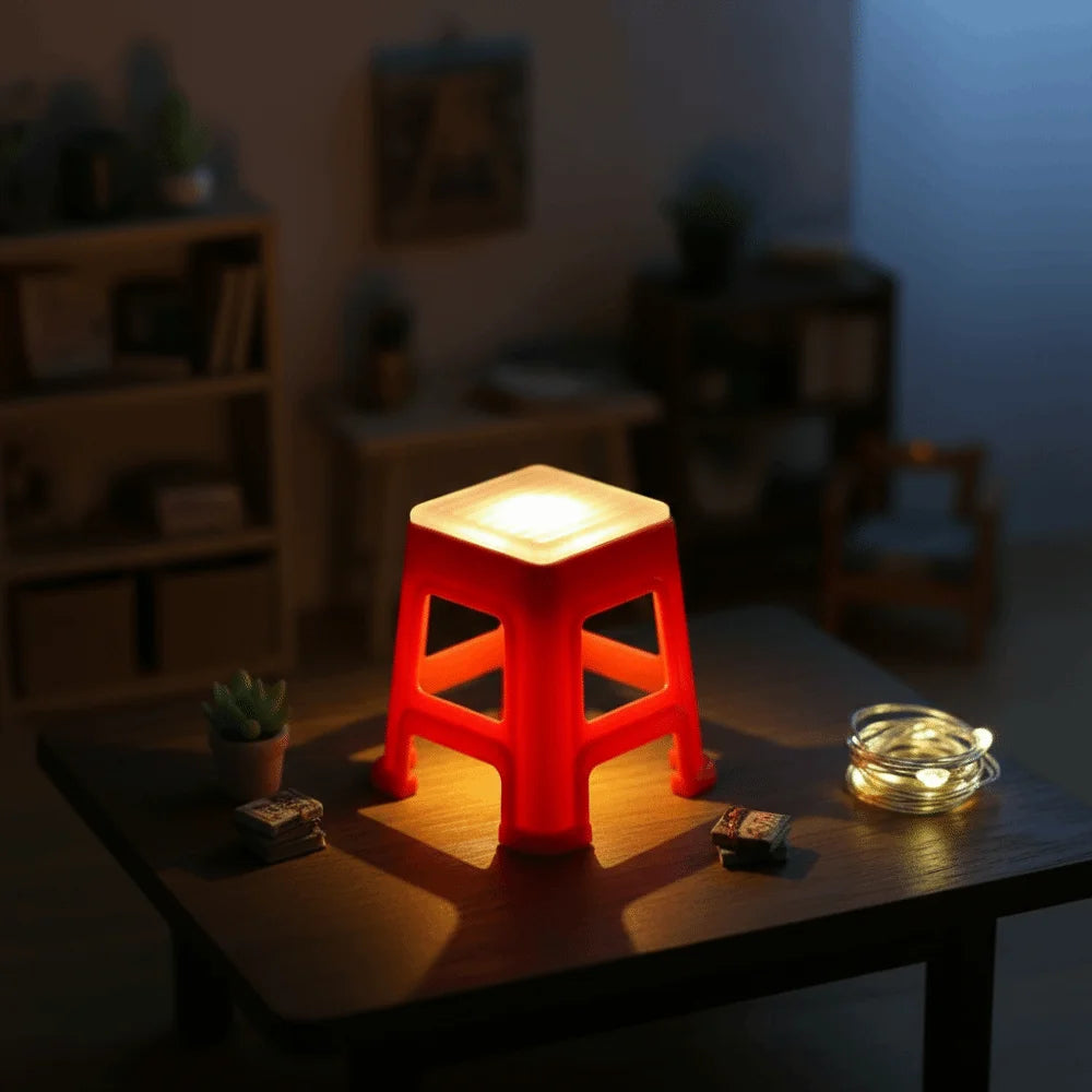 Đèn Ngủ LED Hình Ghế Đẩu Mini