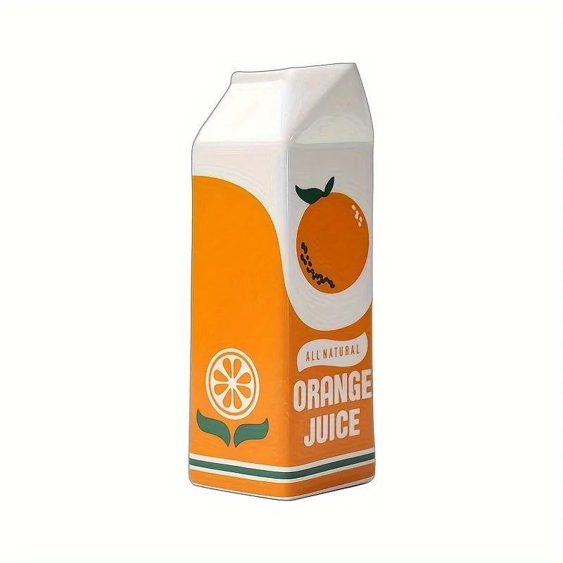 Bình Hoa Gốm Sứ Hình Hộp Nước Cam