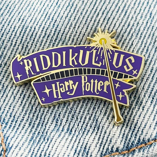 Pin Cài Áo Phép Thuật Riddikulus Harry Potter